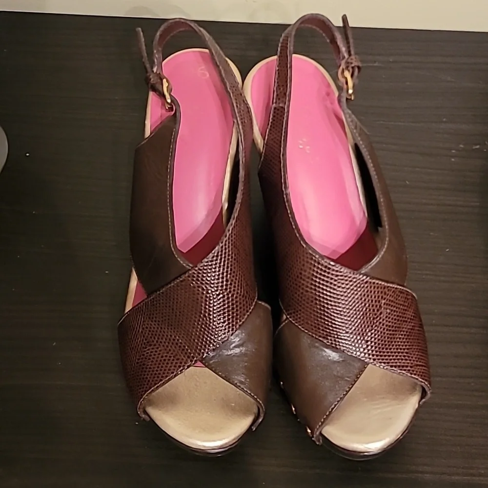Lily Pulitzer platform mule sandals